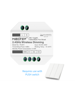 MiBoxer PUSH1 2.4GHz Wireless Dimming (RGB+CCT)