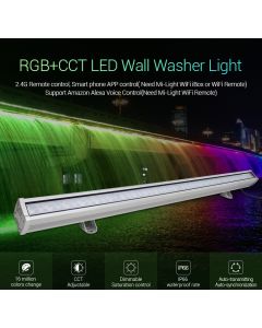 MiLight AC100-240V input 48W MiBoxer IP66 RL2-48 RGB+CCT LED wall washer light